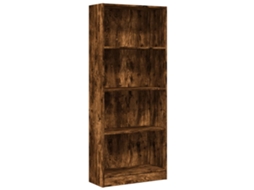 Estante Derivados de Madeira Carvalho Fumado MAISON EXCLUSIVE (60x24x143 cm)