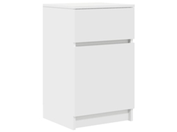 Mesa de Cabeceira Derivados de Madeira Branco MAISON EXCLUSIVE (39x35x65 cm)