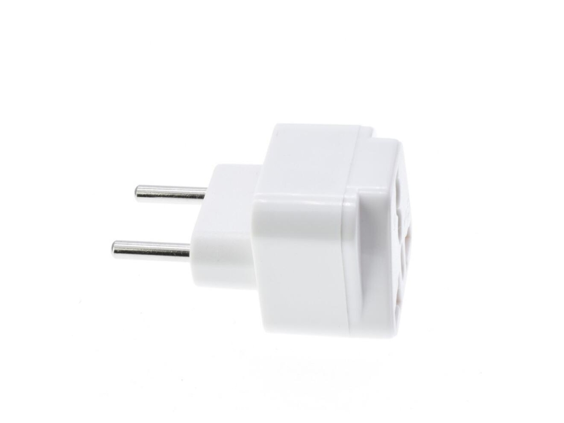 Adaptador Universal, Reino Unido, Eua, Caribe, Plugue Tipo C, Branco