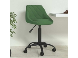 Vidaxl Cadeira De Jantar Veludo Verde-escuro