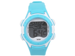 Primerox relógio Eletrônico Infantil Esportivo 3atm Pulseira Pu Resistente À Água Ciano