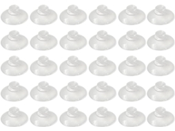 Ventosas Compactas De Plástico Branco Happyyami 30mm, Pacote Com 100 Unidades, Fáceis De Instalar Para Uso Doméstico E
