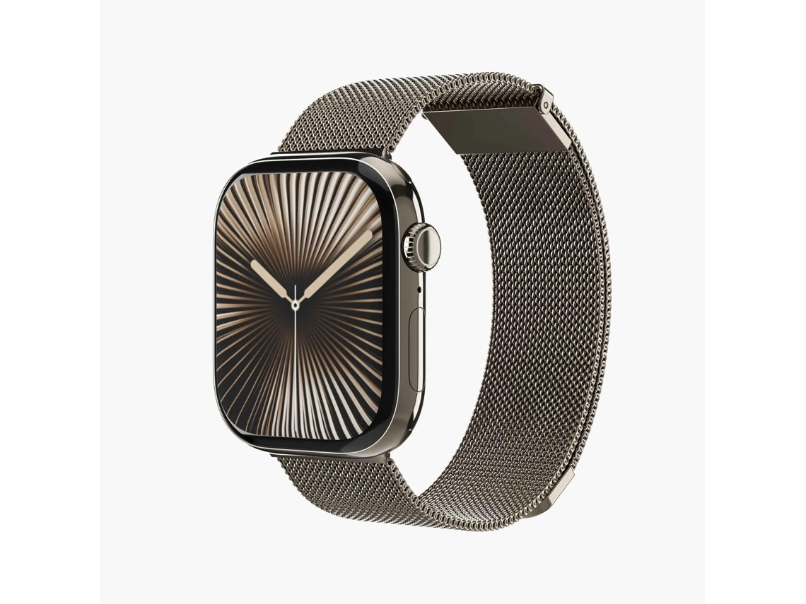 Bracelete VONMÄHLEN Milanese Loop 2 para Apple Watch 44-49 mm (Desert Sand)