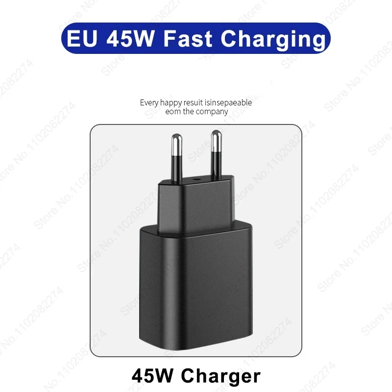 Carregador Rápido, 45w, Com Cabo, Pd, Telemóvel E Tablet