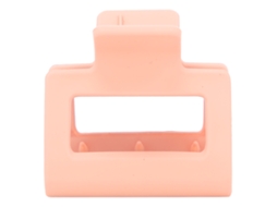 2026 pinza de Cabelo Quadrada de Plástico com Apoio Forte Clips de Mandíbula para Meninas e Mulheres Cor Rosa Carne