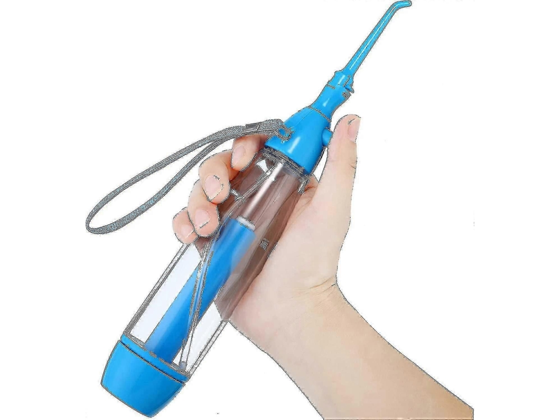 2025 Sdigv Água Dental Flosser Para Dentes Irrigador De Higiene Bucal Água Limpador De Dentes Não Elétrico Portátil Acessível Sem Fio Manual Disp