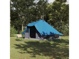 Vidaxl Barraca Tipi Com Telhado Azul 358 X 296 X 258 Cm Tafetá