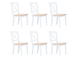 Dining Chair, Dining Chairs Vidaxl Branco Madeira (n/a)