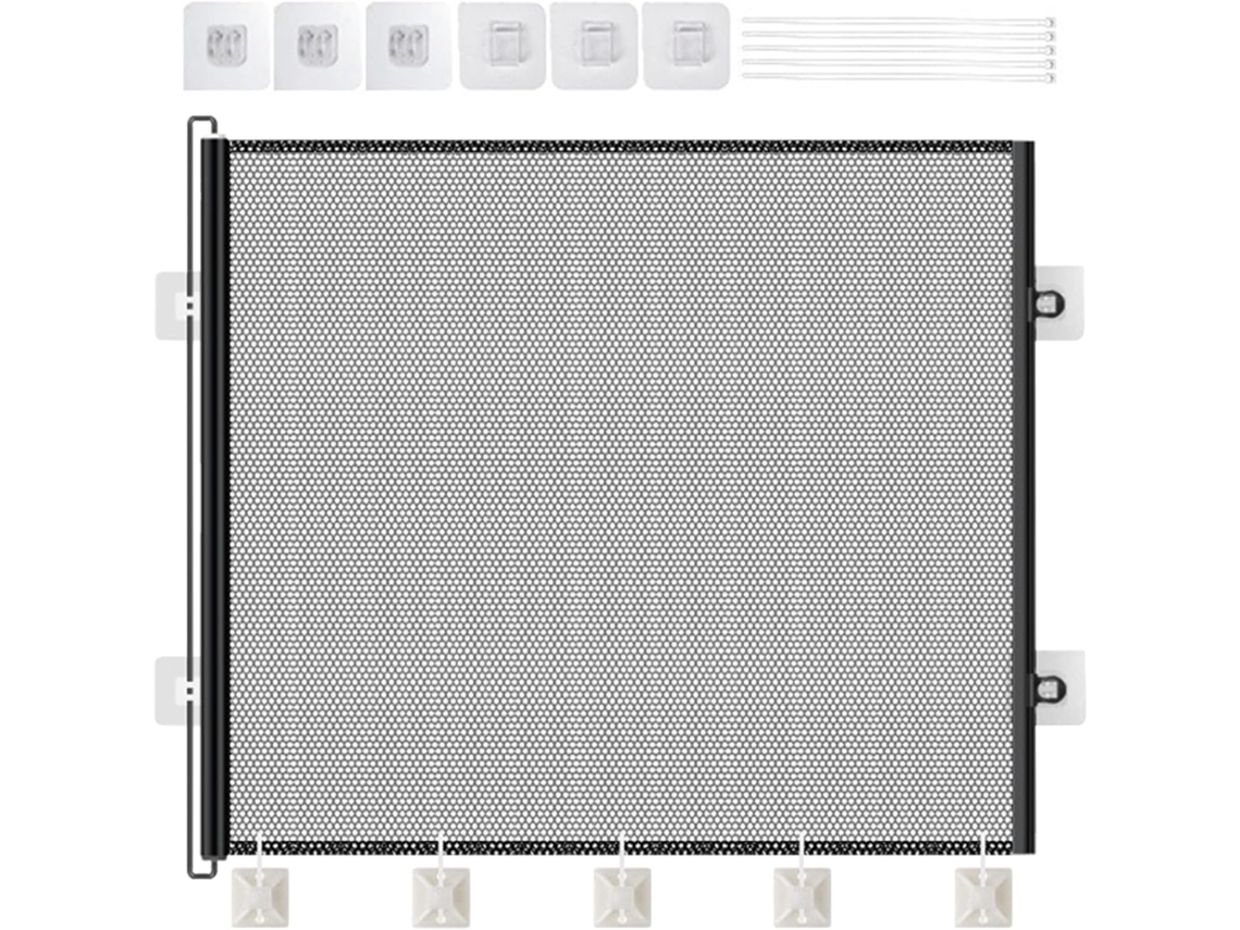 Portão Retrátil Para Cães, Porta Para Animais De Estimação De 76 Cm