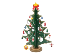 Laxiscreed Enfeites De Natal Criativos Para Mesa, 24 Peças Verdes De 35cm, Decoração Natalina Perfeita