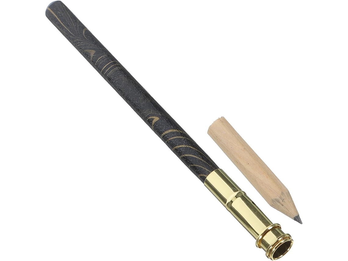 Extensor de lápis de bambu durável e prático, ideal para artistas.
