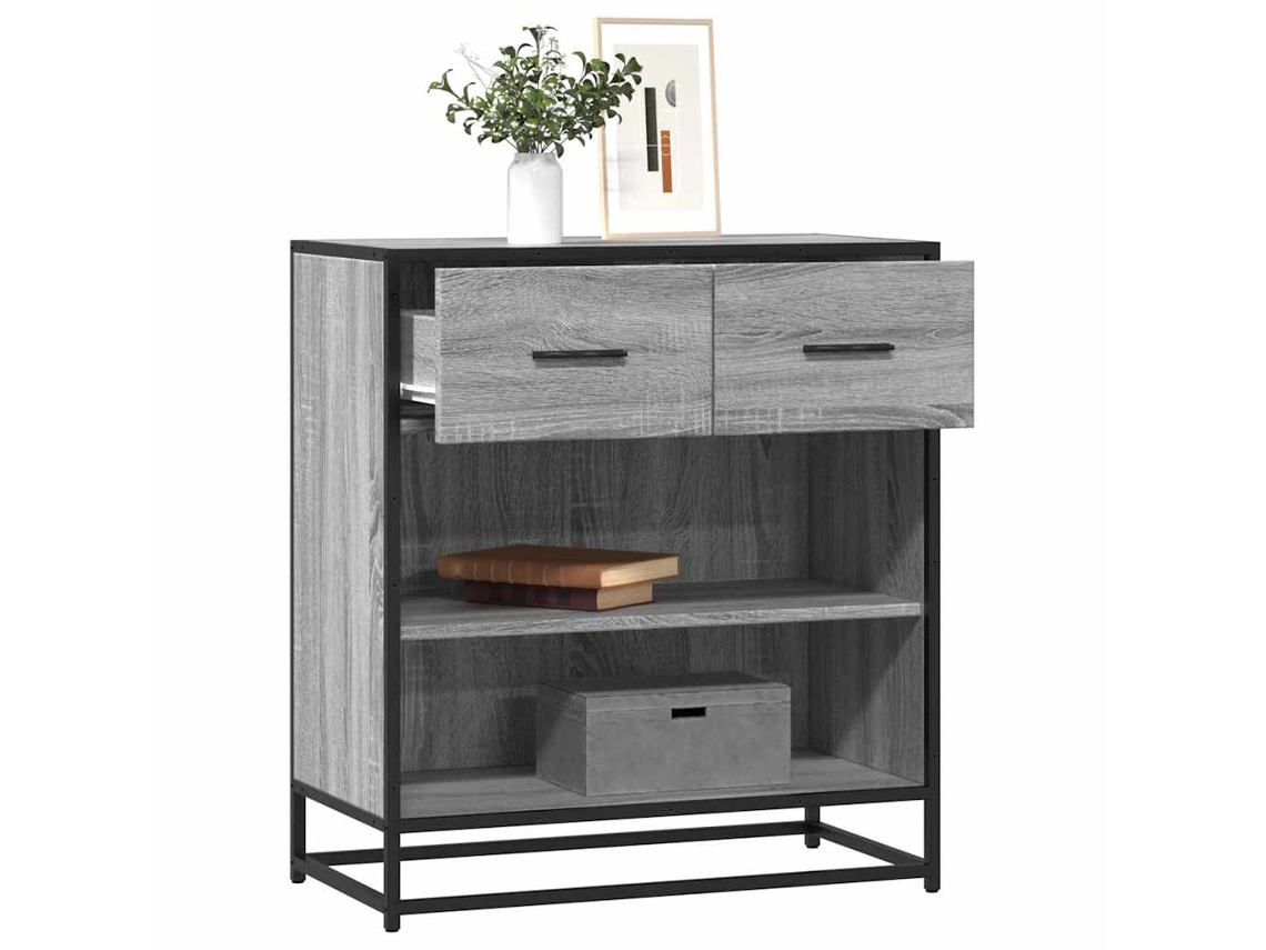 Vidaxl Aparador 68x35x76 Cm Deriv. De Madeira Cinzento Sonoma