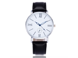 Relógio de quartzo clássico e elegante para homens, ideal para presente (marrom)