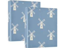 Pasta Escolar Windmill 1 2-polegadas Com Bolsos, Pacote Com 1 2-unidade, Materiais De Escritório, 200-folhas