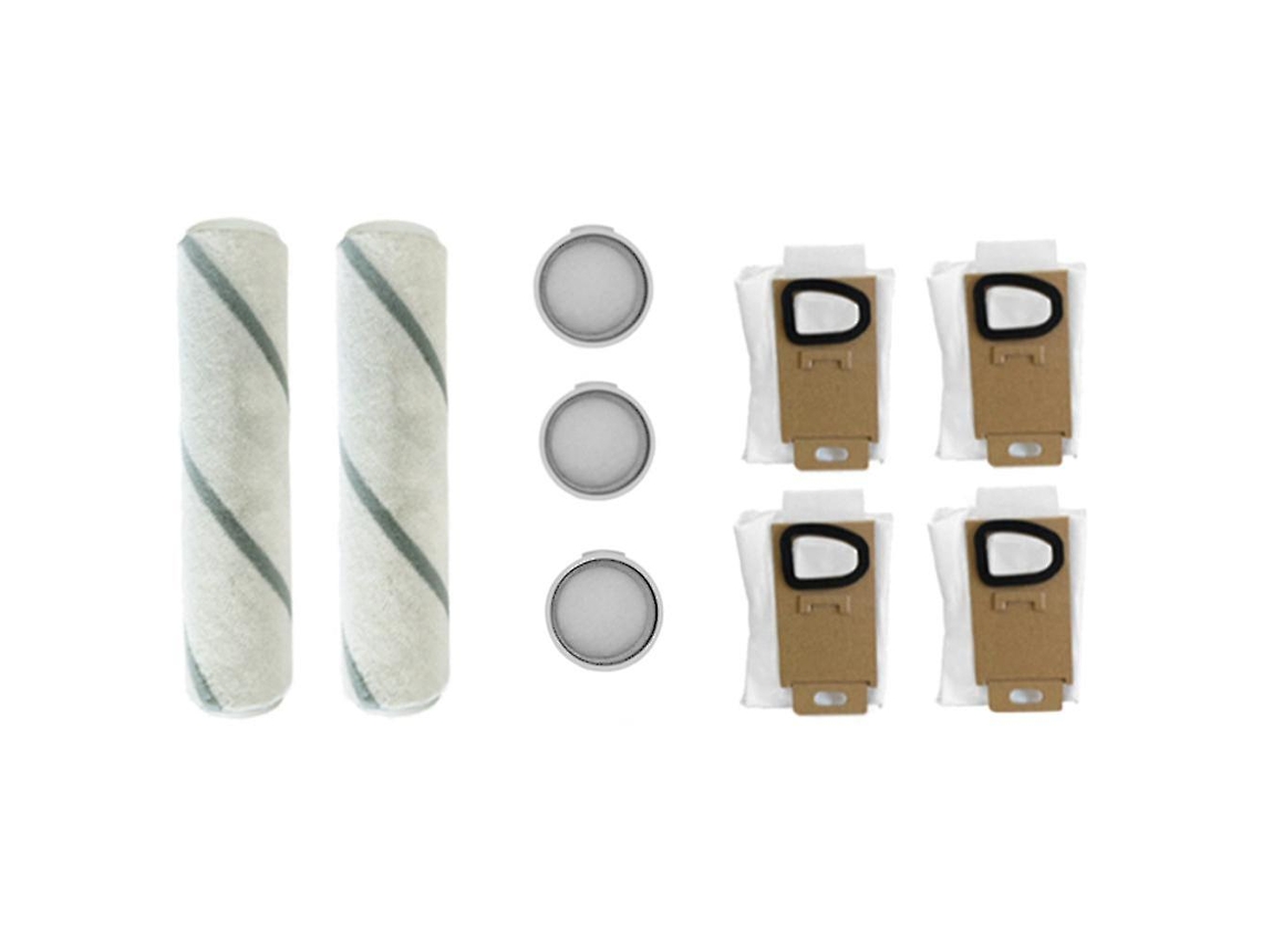9peças Escova De Rolo Filtro Hepa Aplica Se Ao Aspirador Xiaomi Mijia Scwxcq01rr H6
