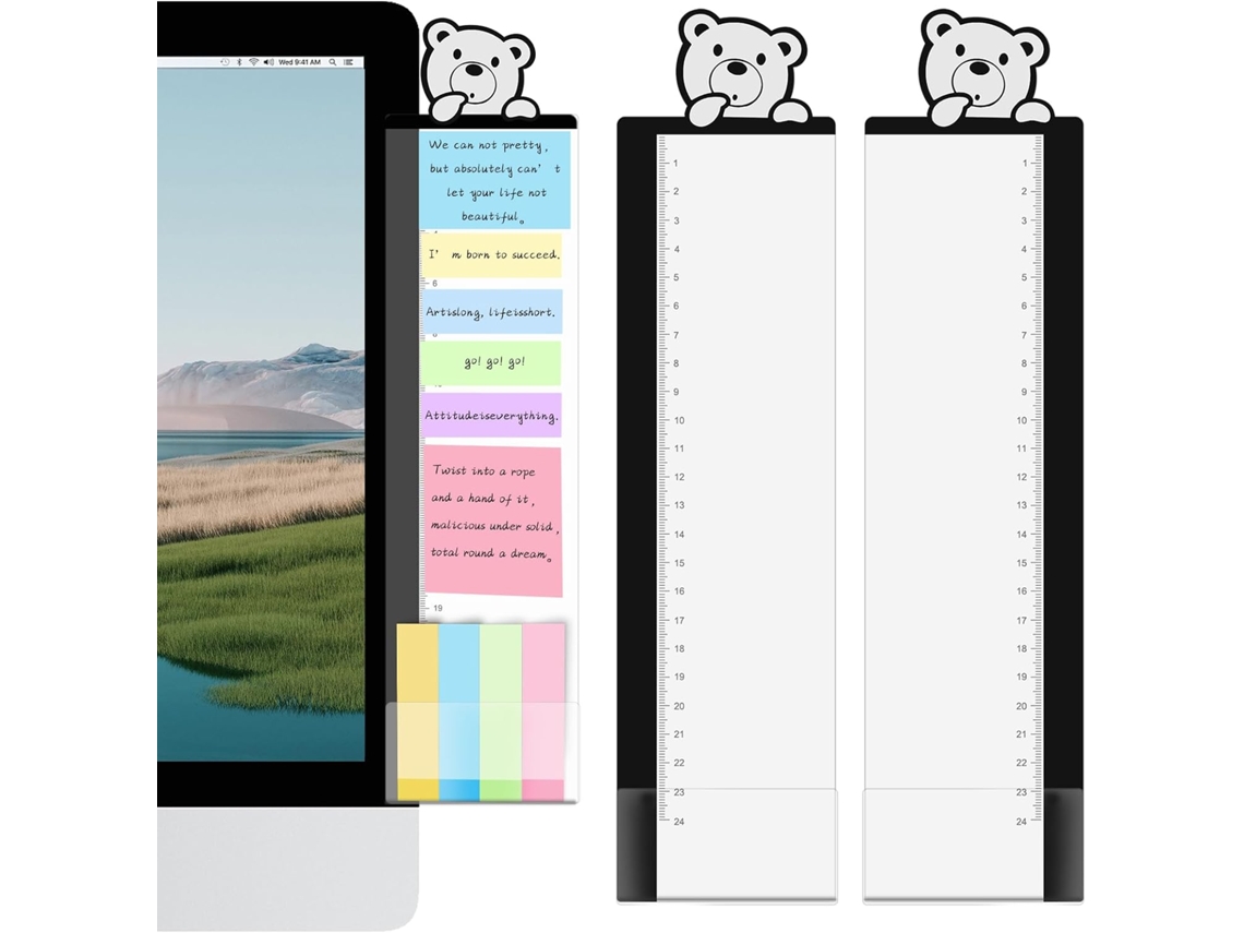 Conjunto De 2 Quadros De Notas Multifuncionais Para Computador, 30x8cm, Formato De Coração, Para Diy, Escritório E Casa