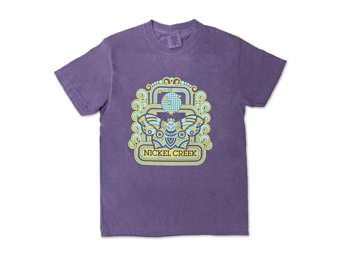 Nickel Creek Disco Moth T shirt ROCKINSTONE Unisex Adults Best Sellers Size:m