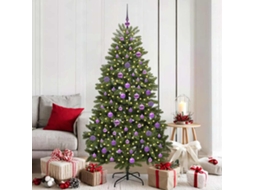 Vidaxl Árvore De Natal Artificial Verde 180 Cm Pvc E Metal