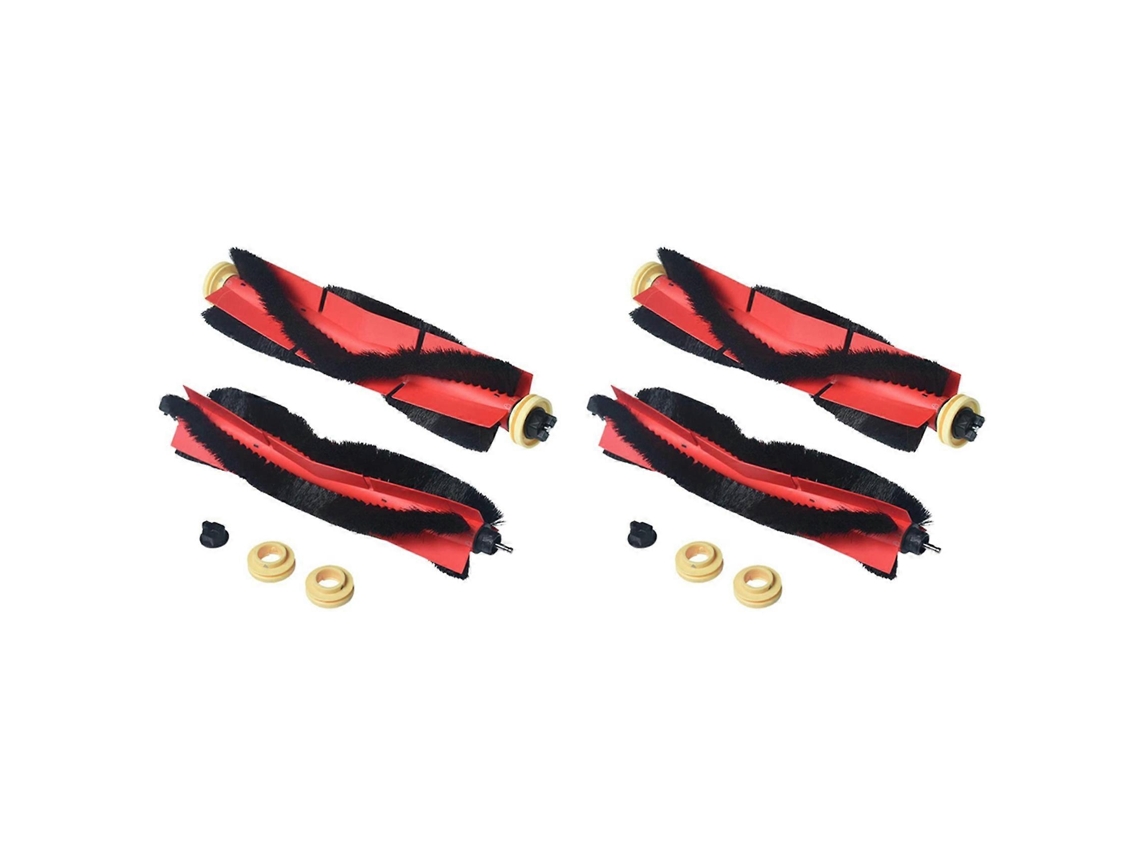 Kit Com 4 Peças De Reposição: Escovas Principais Para Roborock - S6, S5, S5 Max, Acessórios De Escova Removíveis De Fácil Limpeza._glo