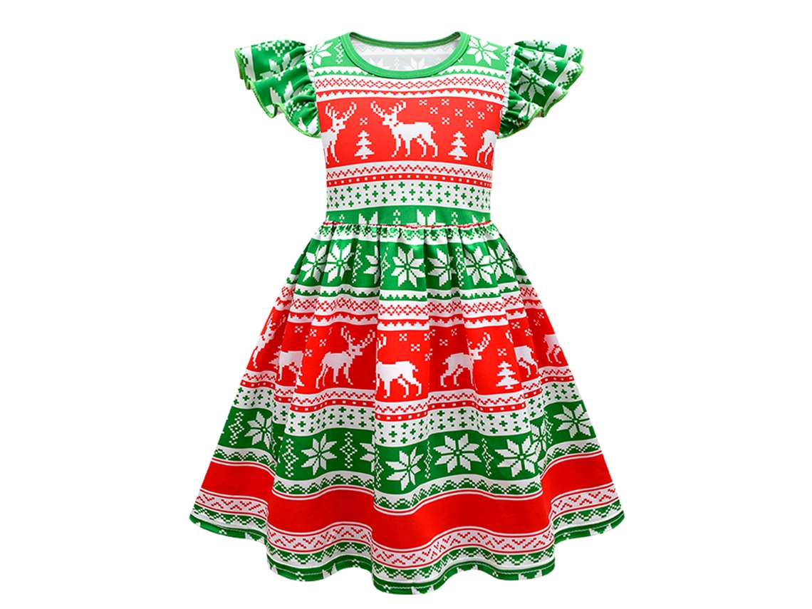 Trajes de Natal Cosplay Vestido Infantil 110