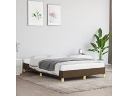 Vidaxl Estrutura De Cama Sem Colchão 120x190cm Castanho Escuro