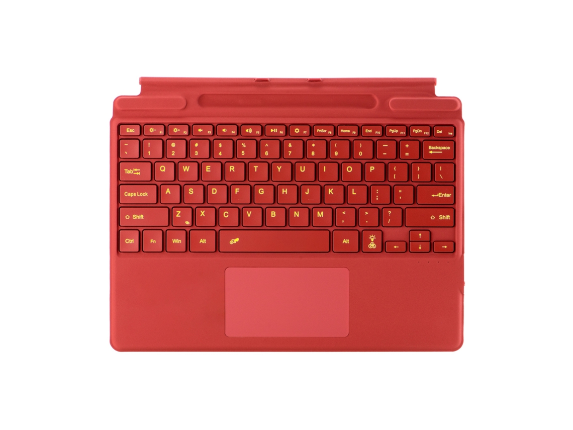 Lurelia Teclado Bluetooth Para Microsoft Surface Pro X Com Touchpad E Retroiluminação Colorida