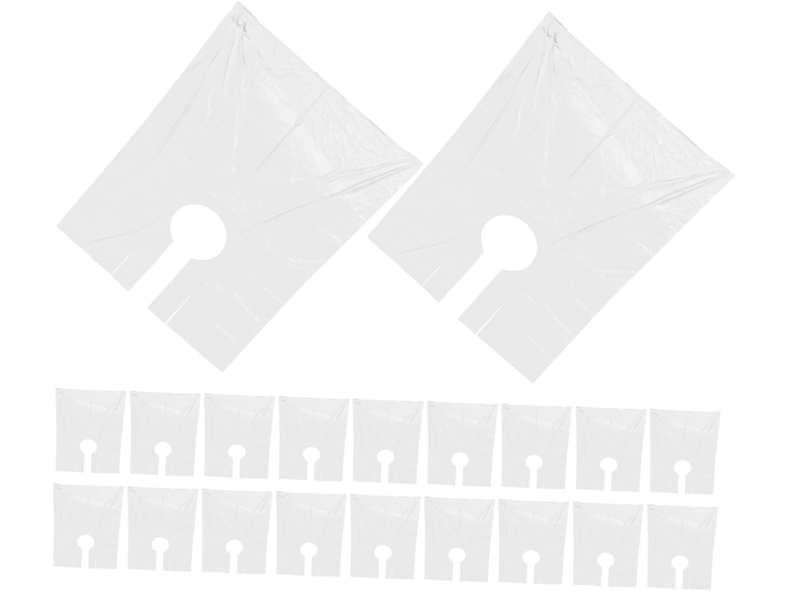 150 Capas Descartáveis Para Cabeleireiro, Avental Transparente, Protetor De Ombro