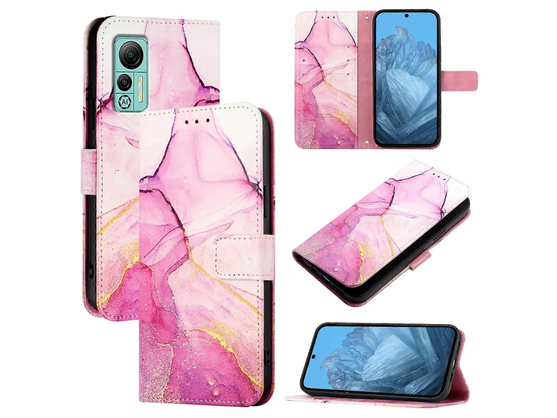 Capa De Couro Com Padrão De Mármore Pt003 Para Ulefone Note 14