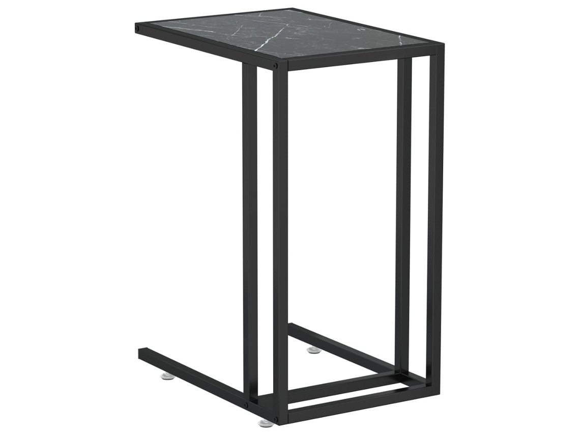 Computer Side Table, Computer Side Tables Vidaxl Preto Vidro (n/a)