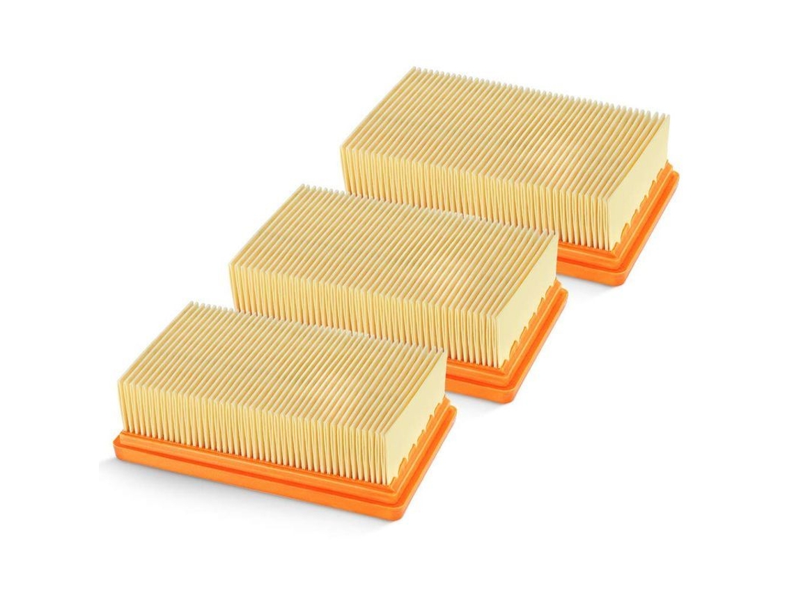 3 filtros Hepa de reposição para aspirador Kärcher MV4 MV5 MV6 WD4 WD5 WD6