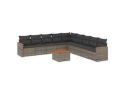 Garden Sofa Set, Garden Sofa Sets Vidaxl Cinzeto Rattan / Vime (n/a)