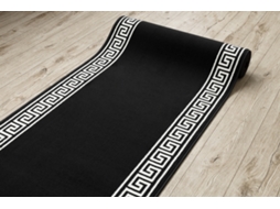 Passadeira DYWANY LUSZCZOW Bcf Morad Grek (80 x 640 cm - Polipropileno - Preto)