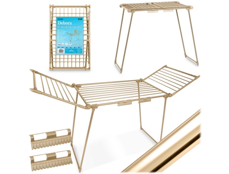Secadora de Roupas Dobrável Debora Gold com 19 Metros de Capacidade