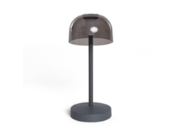 Candeeiro De Mesa Led Portátil Com Bateria Usb Recarregável Lendora Smoke Cinzento Ledkia