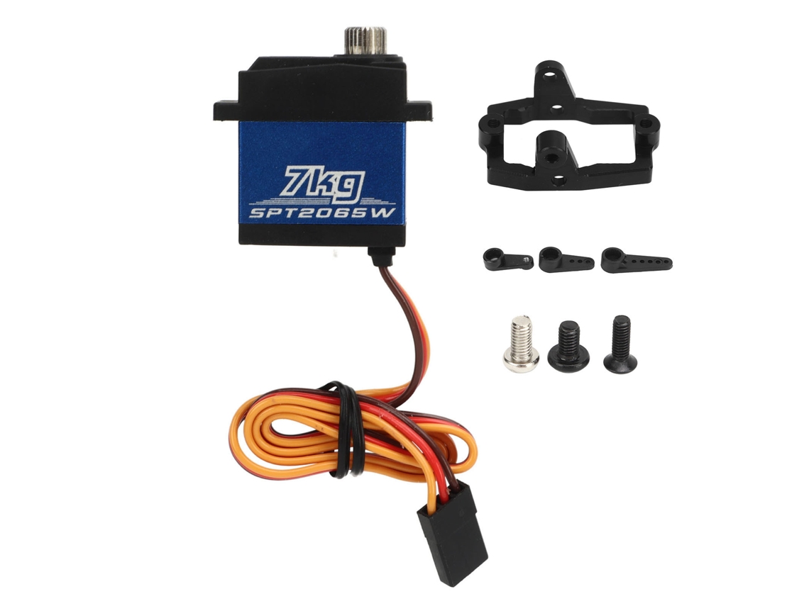 Servo Digital 7kg Com Engrenagens Metalicas Impermeavel Para Carro Controle Remoto Traxxas 1/18 Trx4m