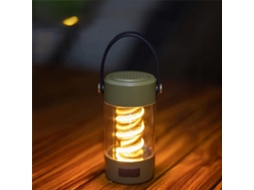 Lanterna de Acampamento com Música, Brilho Ajustável, LED, Gancho, Camping, AQUAFORGE