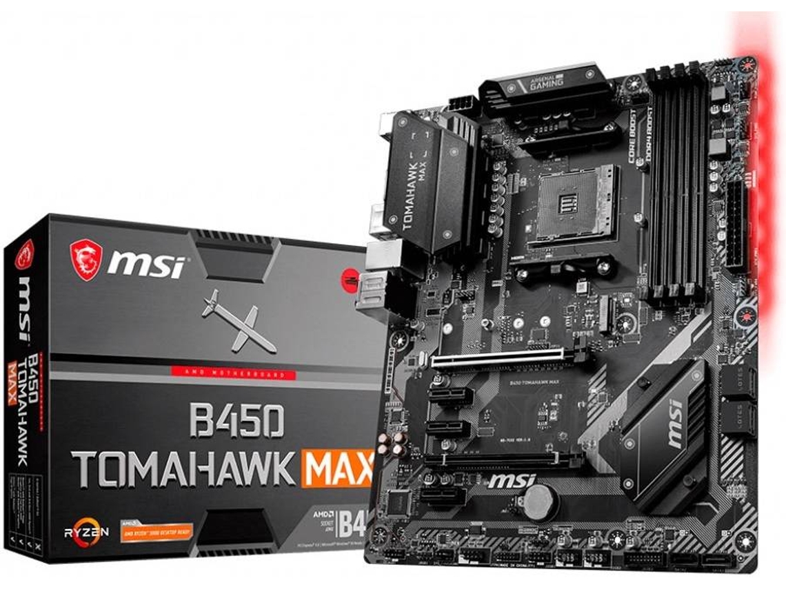 Motherboard MSI B450 TOMAHAWK MAX (Socket AM4 - AMD B450 - ATX)