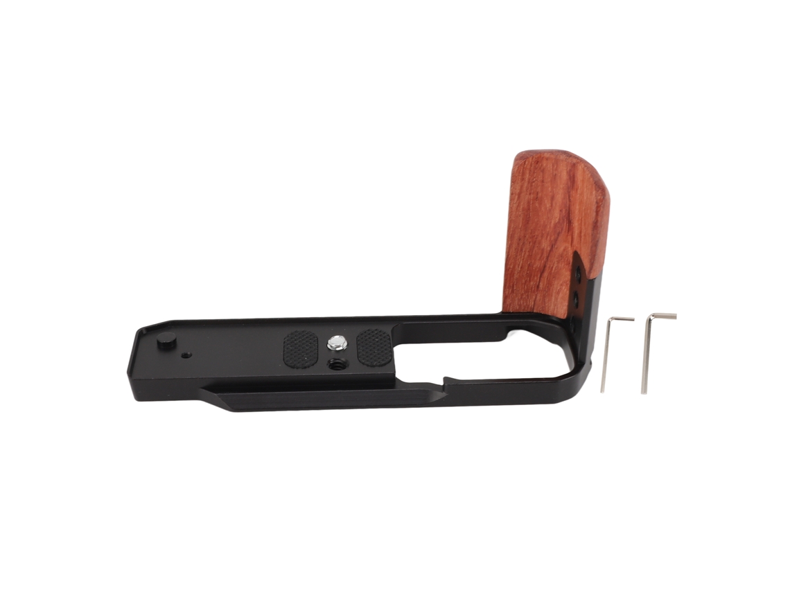 Empuñadura Em Forma De L Com Placa De Liberação Rápida E Parafuso De 1/4 Polegada Para Câmera Nikon Zfc Cor Preta