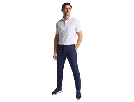 Polo Manga Curta Soul Performance Pique Azul S PETER MILLAR