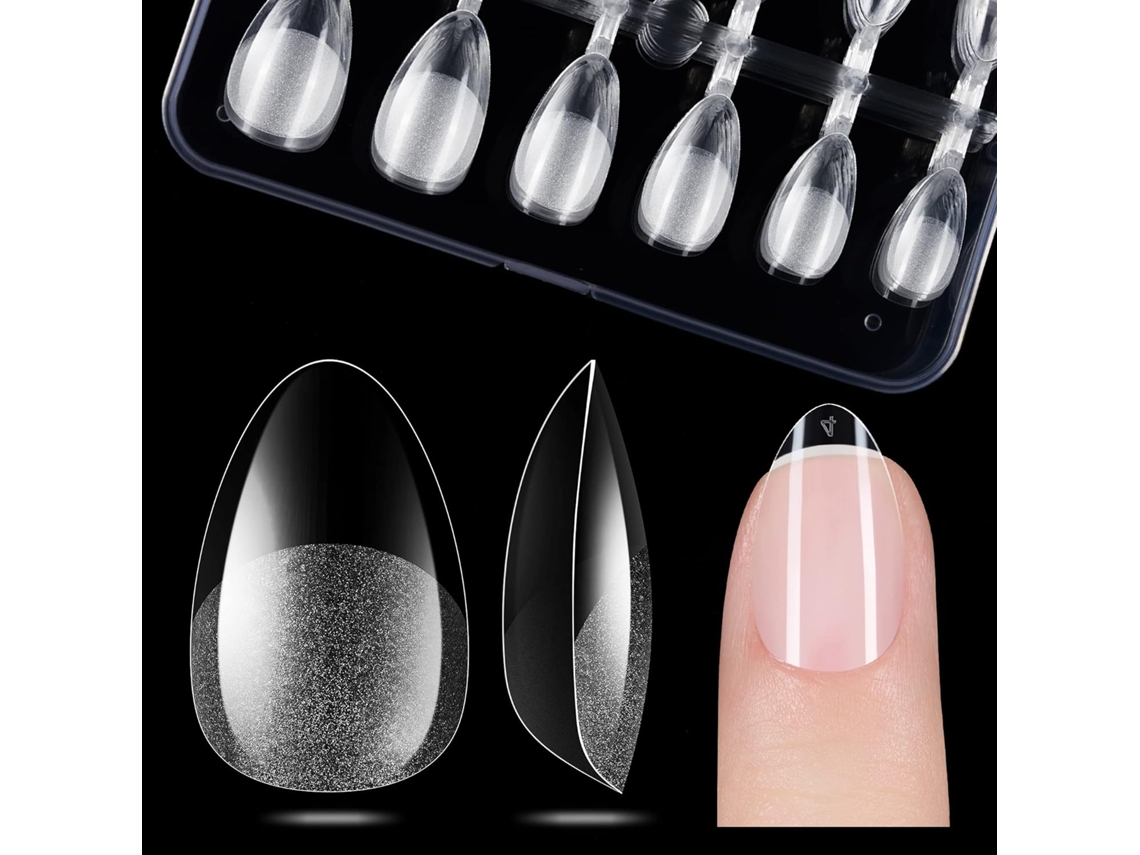 552 Peças de Dicas de Unhas em Gel Formato Amêndoa Pré-Etched para Extensões NEVEANCE