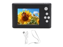 Digital Camera 8x Zoom 48mp 1080p 2.4 Inch Ips Screen Anti Shake Auto Focus Compact Digital Camera For Travel With Mirror Black LAXISCREED