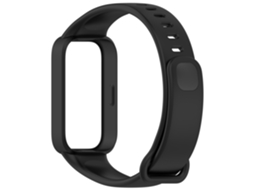 Silicone Replacement Strap para Xiaomi Mi Band 9 Active / Redmi Band 3 Preto HEXINYIGJLY