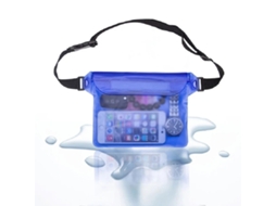Bolsa Impermeável Com Alça De Cintura Ajustável (azul) - Tela Sensível Ao Toque Ip68