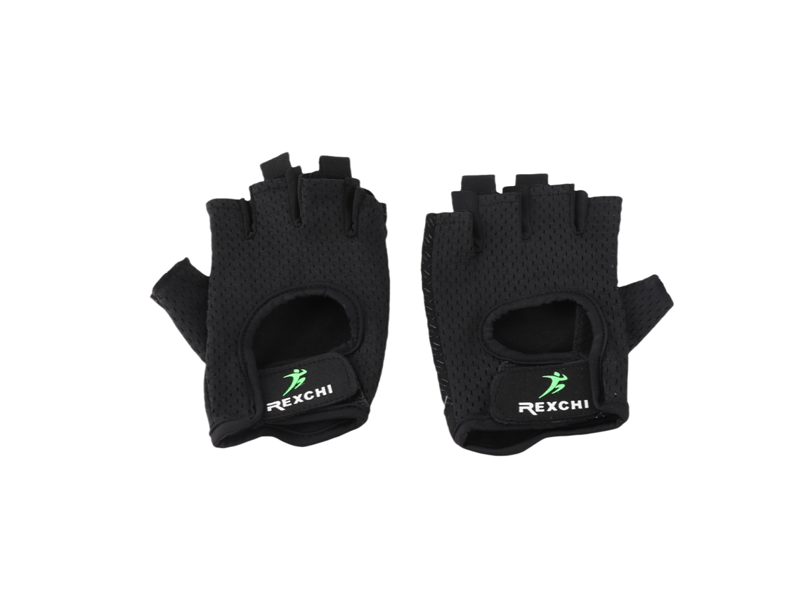 Luvas De Treino Respiráveis Antiderrapantes Meia Dedo Para Mulher Leves Proteção De Palma Xg31 Preto S