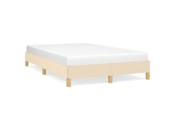 Bed Frame, Bed Frames Vidaxl Creme Tecido (120 X 200 Cm)