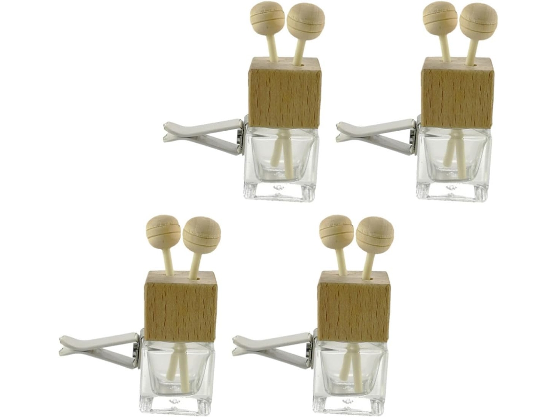 Frascos De Vidro E Madeira De 8 Ml Para Óleos Essenciais, Para Uso Em Difusores.