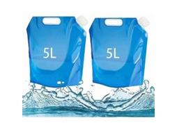 Bolsa De Água Dobrável 5 L 300 G/caixa Olysi Shop (2 Unidades)