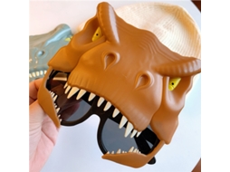 Mali óculos de Dinossauro Cartoon para Crianças Festa Aniversário Props Cosplay Cute Marrom