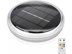 Luminária Solar Piscina GOKOCO com Controle Remoto 9 Cores e 3 Modos