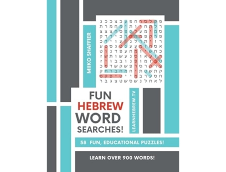 Livro Fun Hebrew Word Searches de Miiko Shaffier (Inglês)